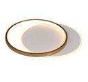 Ver imagem 4 de Lustre Plafon Led Duplo 49w Redondo 40cm Dourado 3000k Bivolt