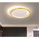 Ver imagem 2 de Lustre Plafon Led Duplo 49w Redondo 40cm Dourado 3000k Bivolt