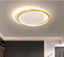 Ver imagem 2 de Lustre Plafon Led Duplo 49w Redondo 40cm Dourado 3000k Bivolt