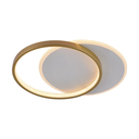 Ver imagem 1 de Lustre Plafon Led Duplo 49w Redondo 40cm Dourado 3000k Bivolt