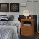 Ver imagem 5 de Mesa de Cabeceira 2 Gavetas Lóquio 100% Mdf - Casa Chick Nature