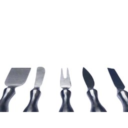 Jogo de Cortadores Facas para Queijo 5 Peças Aço Inox - 2