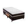 Cama Box Conjugado Solteiro: Colchão Ortopédico UniPremium Vip Brown (88x188x50) Polar - 1