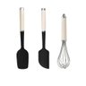 Kit Espátula e Fouet Cozinha 3 Peças Luxo Creme Kitchenaid - 1