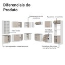 Ver imagem 5 de Armário de Cozinha Completa 549cm Branco/crema Agata Madesa 01