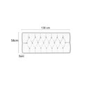 Ver imagem 2 de Cabeceira Casal 138 - Bello Box - Estilo Capitonê Suede Cinza Sem Strass