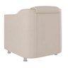 Poltrona Decorativa Tilla Reforçada Sala, Consultório – Balaqui Decor Cor:Bege - 4