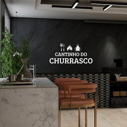 Adesivo Decorativo Parede Cantinho do Churrasco Açougue Supermercado Kanto Store Adesivo de Parede B - 3