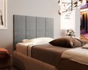 Ver imagem 1 de Painel Cama Box Valence 0,90 Tecido Suede Cor Cinza - Comprar Moveis em Casa