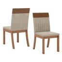 Ver imagem 5 de Conjunto Sala Jantar Mesa 160 cm Tampo MDF Vidro 6 Cadeir Layla Essence Casa 812
