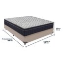 Ver imagem 3 de Conjunto Viúvo Cama Bege Box Colchão Extra Firme Ortobom D45