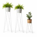 Ver imagem 1 de Kit Suporte Tripé para Vasos e Plantas 2 Peças 60cm Grande + 1 Peça 45cm Médio