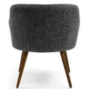 Ver imagem 7 de Poltrona Decorativa Pés Palito Jade D02 Linho Chumbo C-469 - Lyam Decor