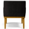 Kit 2 Poltronas Decorativas Beatriz W01 Linho Cinza Escuro Corano Preto - Lyam Decor - 7