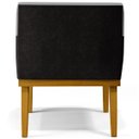 Ver imagem 7 de Kit 2 Poltronas Decorativas Beatriz W01 Linho Cinza Escuro Corano Preto - Lyam Decor