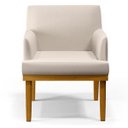 Ver imagem 4 de Kit 2 Poltronas Decorativas para e Recepção Beatriz W01 Linho Cru - Lyam Decor