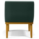 Ver imagem 7 de Poltrona Decorativa Para Sala de Estar e Recepção Beatriz W01 Linho Verde Musgo - Lyam Decor
