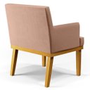 Ver imagem 4 de Kit 2 Poltronas Decorativas para e Recepção Beatriz W01 Linho Rosê - Lyam Decor