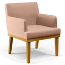 Ver imagem 3 de Kit 2 Poltronas Decorativas para e Recepção Beatriz W01 Linho Rosê - Lyam Decor