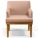Ver imagem 7 de Kit 2 Poltronas Decorativas para e Recepção Beatriz W01 Linho Rosê - Lyam Decor