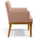 Ver mais imagens de Kit 2 Poltronas Decorativas para e Recepção Beatriz W01 Linho Rosê - Lyam Decor