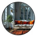 Ver imagem 5 de Espelho Redondo com Moldura Preta 70cm