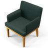 Kit 2 Poltronas Decorativas para Recepção Beatriz W01 Linho Verde Musgo - Lyam - 9