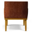 Ver mais imagens de Kit 2 Poltronas Decorativas para Beatriz W01 Linho Cru Corano Marrom - Lyam Decor