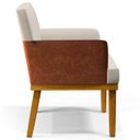 Ver imagem 4 de Kit 2 Poltronas Decorativas para Beatriz W01 Linho Cru Corano Marrom - Lyam Decor