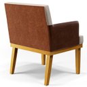 Ver imagem 6 de Kit 2 Poltronas Decorativas para Beatriz W01 Linho Cru Corano Marrom - Lyam Decor