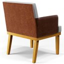 Ver imagem 7 de Kit 2 Poltronas Decorativas para Beatriz W01 Linho Cinza Corano Marrom - Lyam Decor