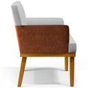 Ver imagem 4 de Kit 2 Poltronas Decorativas para Beatriz W01 Linho Cinza Corano Marrom - Lyam Decor