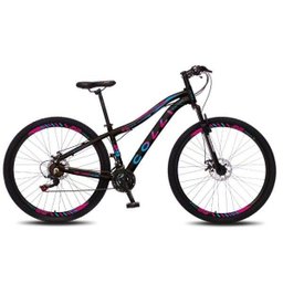 Bicicleta Euphora Aro 29 Alumínio 21v Câmbio Traseiro Shimano Freio Mecânico Rosa Azul - Colli - 1 Bicicleta Euphora Aro 29 Alumínio 21v Câmbio Traseiro Shimano Freio Mecânico Rosa Azul - Colli - 1
