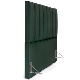 Cabeceira Cama Box Painel Casal 140 cm Dália W01 Linho Verde Musgo - Lyam Decor - 4