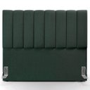 Ver imagem 3 de Cabeceira Cama Box Painel Casal 140 cm Dália W01 Linho Verde Musgo - Lyam Decor