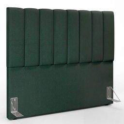 Cabeceira Cama Box Painel Casal 140 cm Dália W01 Linho Verde Musgo - Lyam Decor - 1