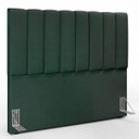 Ver imagem 1 de Cabeceira Cama Box Painel Casal 140 cm Dália W01 Linho Verde Musgo - Lyam Decor