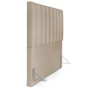 Ver imagem 5 de Cabeceira Cama Box Painel Casal 140cm Dália W01 Suede Bege - Lyam Decor