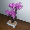 Ver imagem 3 de Bonsai Artificial Etéreo Starway Lilás Vaso Branco