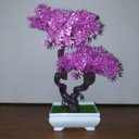 Ver imagem 2 de Bonsai Artificial Etéreo Starway Lilás Vaso Branco