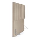 Ver imagem 6 de Cabeceira Cama Box Painel Solteiro 100 cm Dália W01 Suede Bege - Lyam Decor