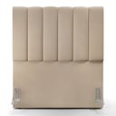 Ver imagem 5 de Cabeceira Cama Box Painel Solteiro 100 cm Dália W01 Suede Bege - Lyam Decor