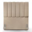 Ver imagem 3 de Cabeceira Cama Box Painel Solteiro 100 cm Dália W01 Suede Bege - Lyam Decor