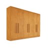 Guarda Roupa Casal 6 Portas 4 Gavetas Oslo Peroba - 1