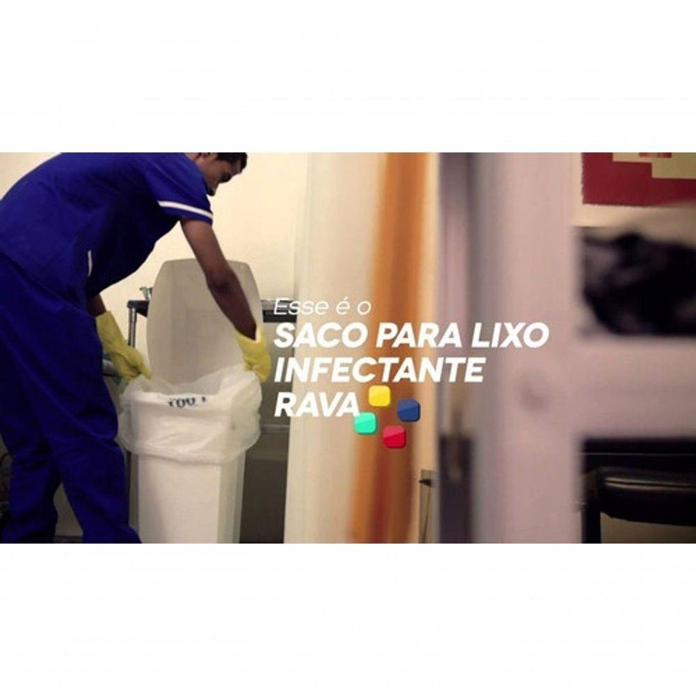 100 Saco de Lixo Hospitalar P/ Resíduo Infectante 30l Branco - 3