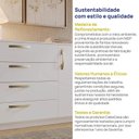 Ver imagem 6 de Cômoda 1 Porta 4 Gavetas Araçá CabeCasa MadeiraOriginals Branco