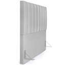 Ver imagem 4 de Cabeceira Cama Box Painel Casal 140 cm Dália W01 Linho Cinza - Lyam Decor