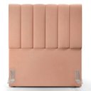Ver imagem 5 de Cabeceira Cama Box Painel Solteiro 100 cm Dália W01 Linho Rosê - Lyam Decor
