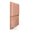 Ver imagem 6 de Cabeceira Cama Box Painel Solteiro 100 cm Dália W01 Linho Rosê - Lyam Decor