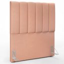 Ver imagem 2 de Cabeceira Cama Box Painel Solteiro 100 cm Dália W01 Linho Rosê - Lyam Decor